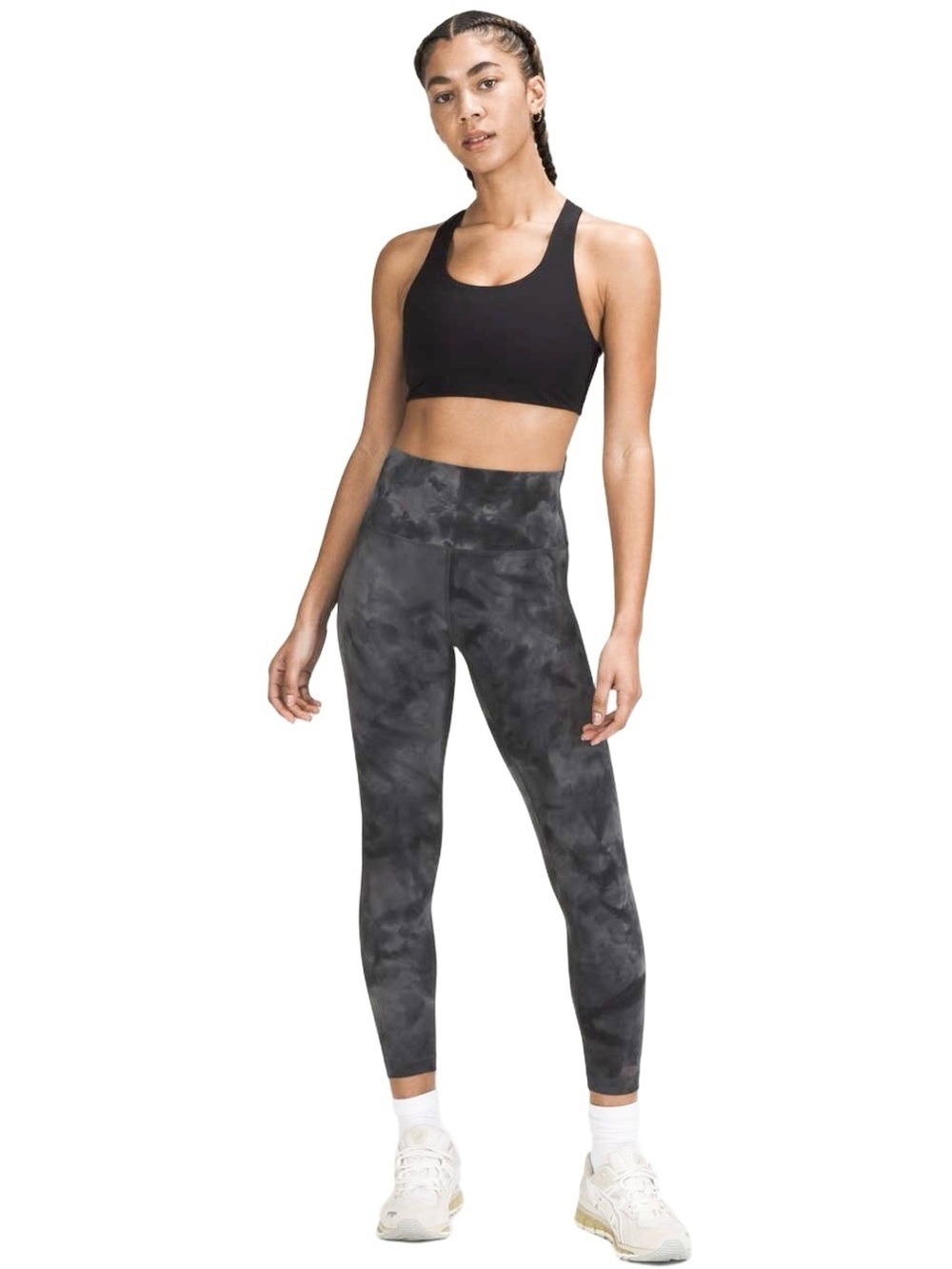 Lululemon Wunder Train High-Rise Tight 25" Everlux Graphite Grey Sz 12